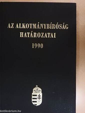 Az alkotmánybíróság határozatai 1990