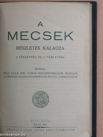 A Mecsek részletes kalauza