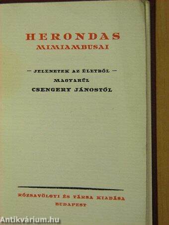 Herondas mimiambusai