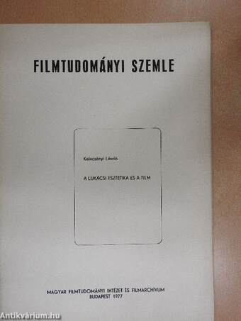 A Lukácsi esztétika és a film