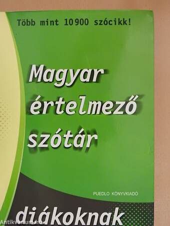 Magyar értelmező szótár diákoknak