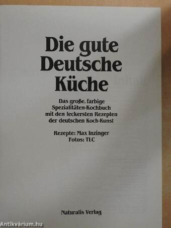 Die gute deutsche Küche