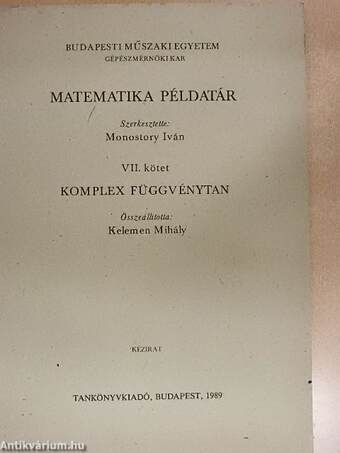 Matematika példatár VII.