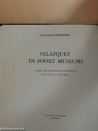 Velázquez in Soviet Museums