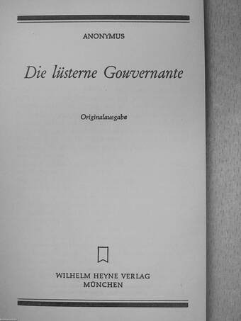 Die lüsterne Gouvernante