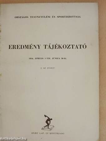 Országos Testnevelési és Sportbizottság eredmény tájékoztató 2.