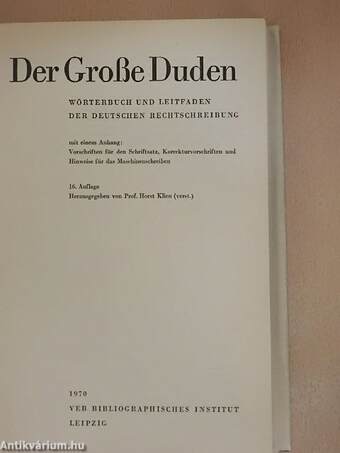 Der Große Duden