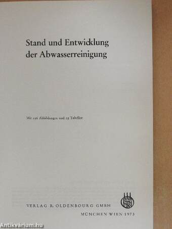 Stand und Entwicklung der Abwasserreinigung