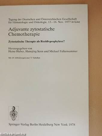 Adjuvante zytostatische Chemotherapie