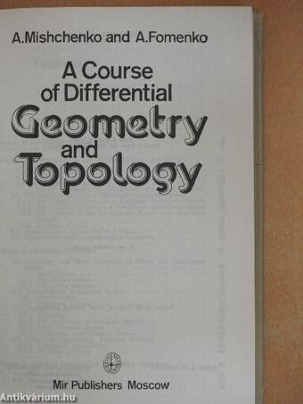 A Course of Differential Geometry and Topology