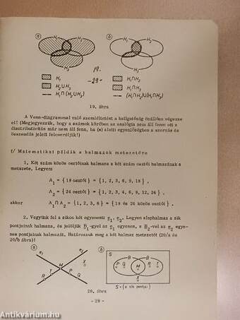 Matematika a tanítóképző intézet első évfolyama számára