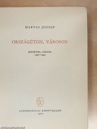 Országúton, városon