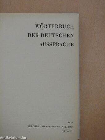 Wörterbuch der deutschen Aussprache