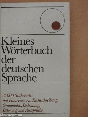 Kleines Wörterbuch der deutschen Sprache