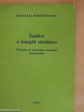 Szakkör a kisegítő iskolában