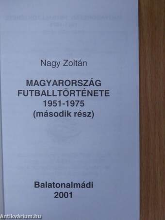 Magyarország futballtörténete 2.