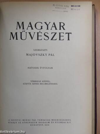 Magyar Művészet 1930/1-10.