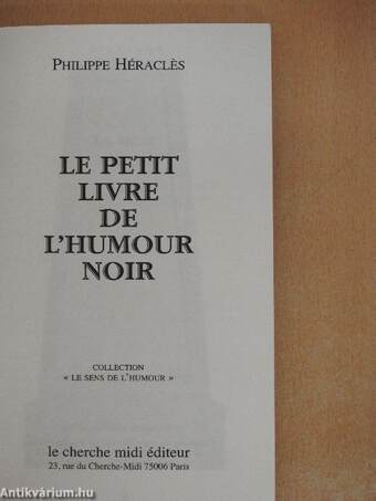 Le Petit Livre de L'Humour Noir