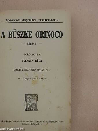 A büszke Orinoco