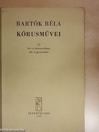 Bartók Béla kórusművei