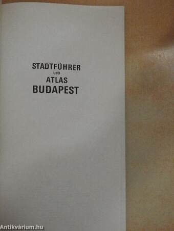 Stadtführer und Atlas Budapest