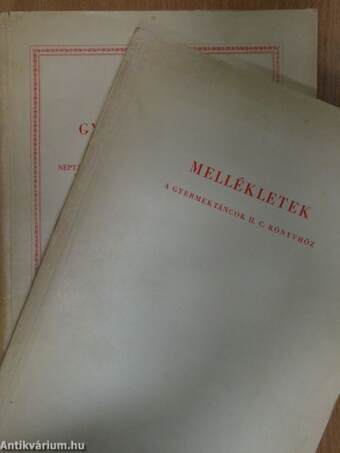 Gyermektáncok II./Mellékletek