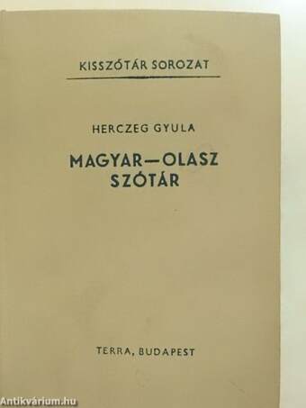 Magyar-olasz szótár