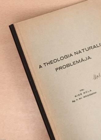 A theologia naturalis problemája