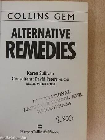 Collins Gem Alternative Remedies