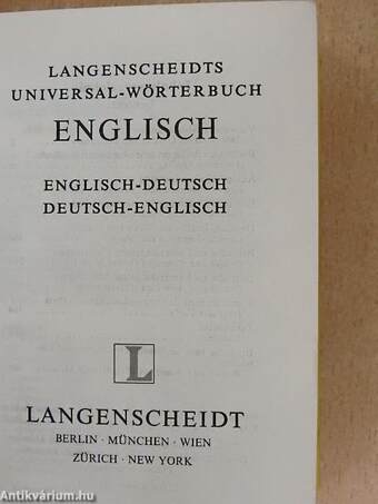 Langenscheidts Universal-Wörterbuch Englisch