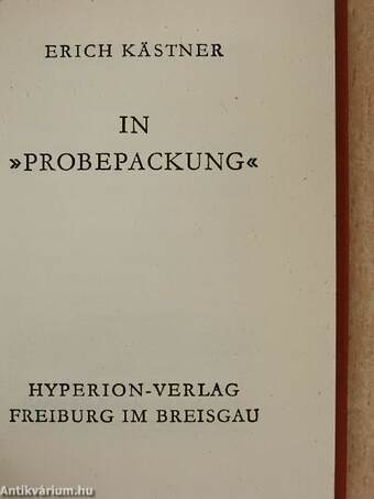 In "Probepackung"