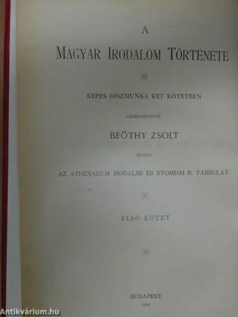 A magyar irodalom története I-II.