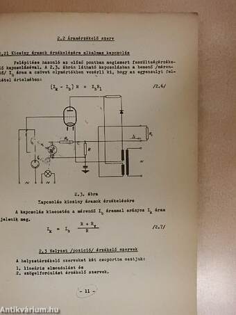 Szabályozók és szerkezeti elemeik