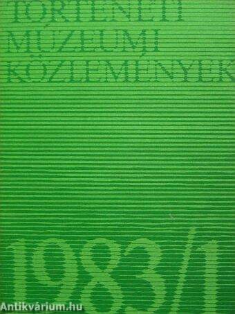 Történeti Múzeumi Közlemények 1983/1.