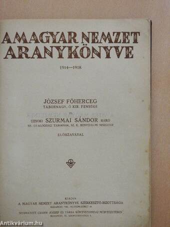 A Magyar Nemzet Aranykönyve