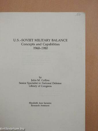 U. S.-Soviet Military Balance