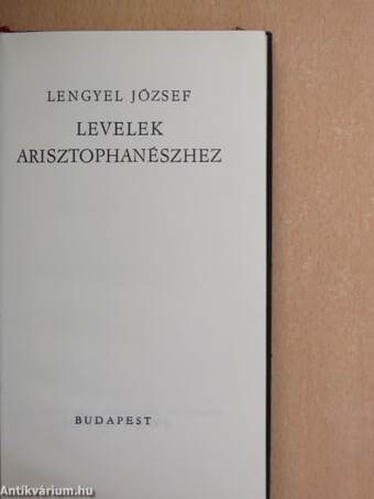 Levelek Arisztophanészhez