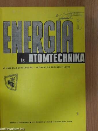 Energia és Atomtechnika 1973. január-december