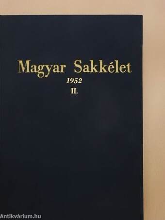 Magyar Sakkélet 1952. január-december