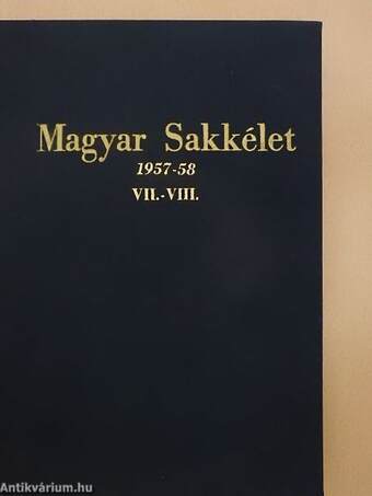 Magyar Sakkélet 1957-58. január-december/Magyar Sakkélet 1957. rendkívüli kettős szám