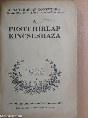 A Pesti Hirlap Kincsesháza 1928.