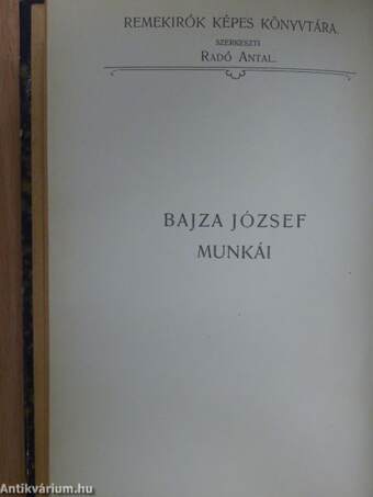 Bajza József munkái