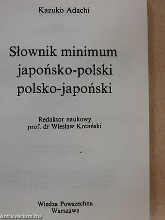 Slownik minimum Japonsko-Polski/Polsko-Japonski