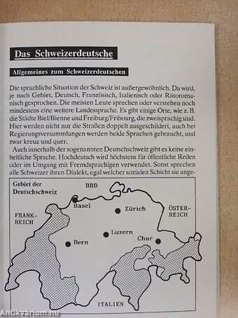 Schwiizertüütsch das Deutsch der Eidgenossen