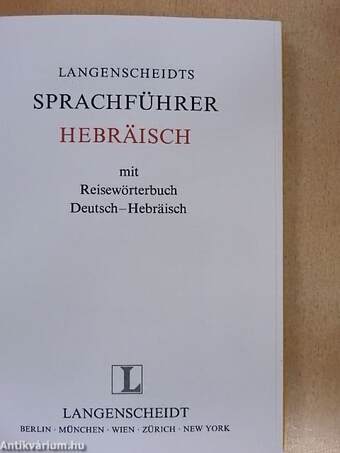 Langenscheidts Sprachführer Hebräisch