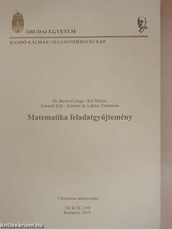 Matematika feladatgyűjtemény