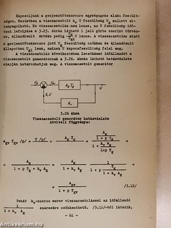 Villamos szabályozástechnikai elemek és szabályozók