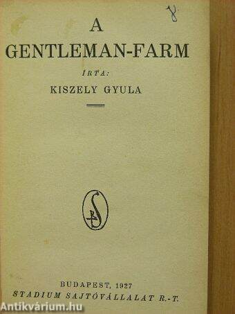 A gentleman-farm