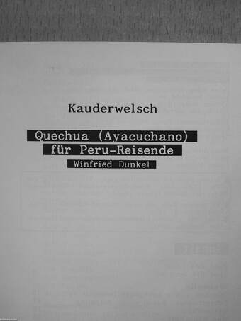 Quechua für Peru-Reisende