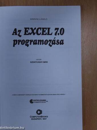 Az Excel 7.0 programozása - Floppyval